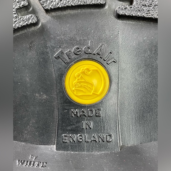 Tred Air Leather Flames Low Shoes Men’s Sz 8 Lace Up Black TredAir England - Picture 13 of 16